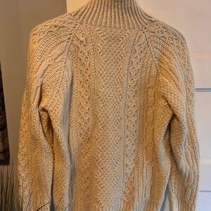 Handmade, cream turtleneck